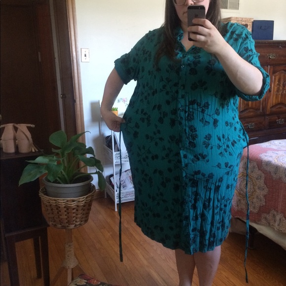 Floral Shirt Dress - Picture 6 of 6